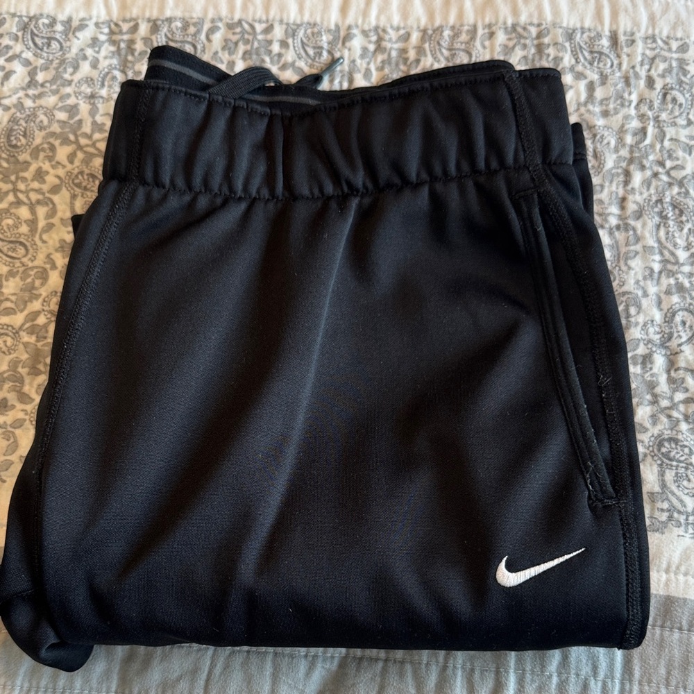 Nike Black Sweatpants with White Logo